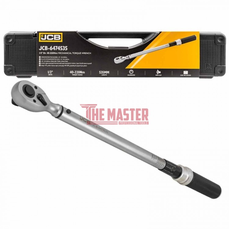ДИНАМОМЕТРИЧЕН КЛЮЧ 1/2" 40-220 Nm JCB