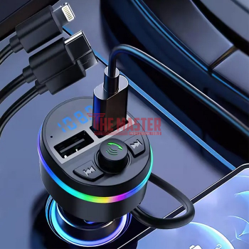 СТИЛЕН LED ТРАНСМИТЕР С БЕЗЖИЧНА BLUETOOTH ВРЪЗКА И FM ПРЕДАВАТЕЛ 5В1