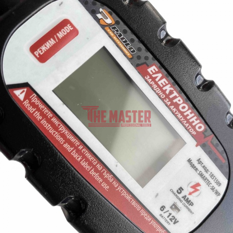 МИКРОКОНТРОЛНО ЗАРЯДНО ЗА 6V И 12V АКУМУЛАТОРИ С LCD ДИСПЛЕЙ И IP65 ЗАЩИТА