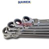 КОМПЛЕКТ УДЪЛЖЕНИ ПОДВИЖНИ ЗВЕЗДНИ КЛЮЧОВЕ С ТРЕСЧОТКА 8-19 ММ HAWEK