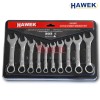КОМПЛЕКТ КЪСИ ЗВЕЗДОГАЕЧНИ КЛЮЧОВЕ 10-19 ММ HAWEK