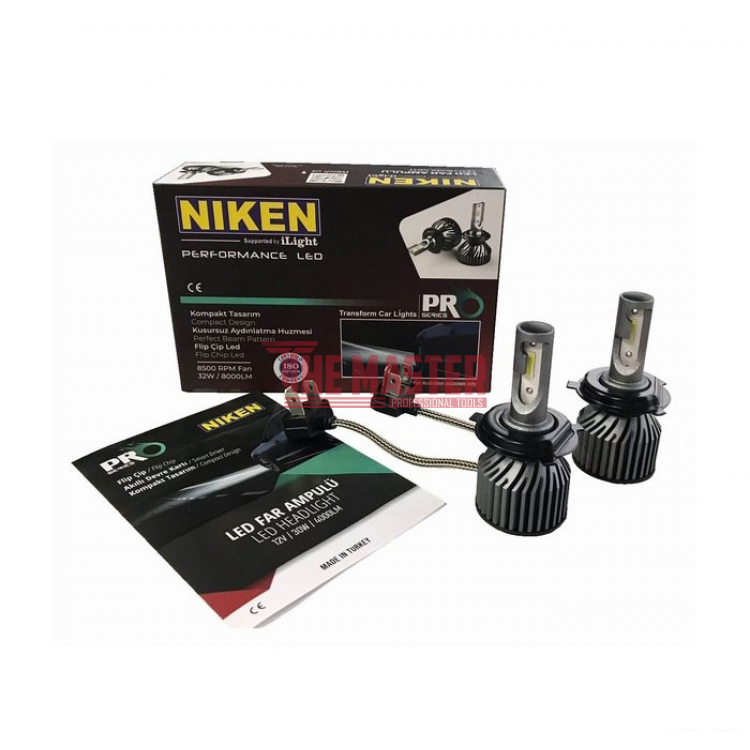 ПРОФЕСИОНАЛНА LED КРУШКА NIKEN H4 – 200% ПОВЕЧЕ СВЕТЛИНА
