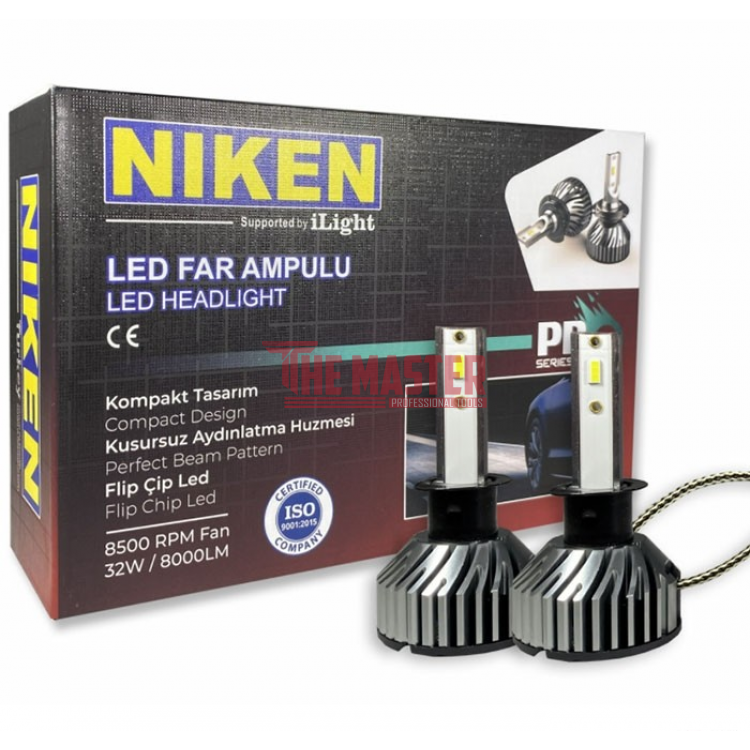 ПРОФЕСИОНАЛНА LED КРУШКА NIKEN H1 – 200% ПОВЕЧЕ СВЕТЛИНА
