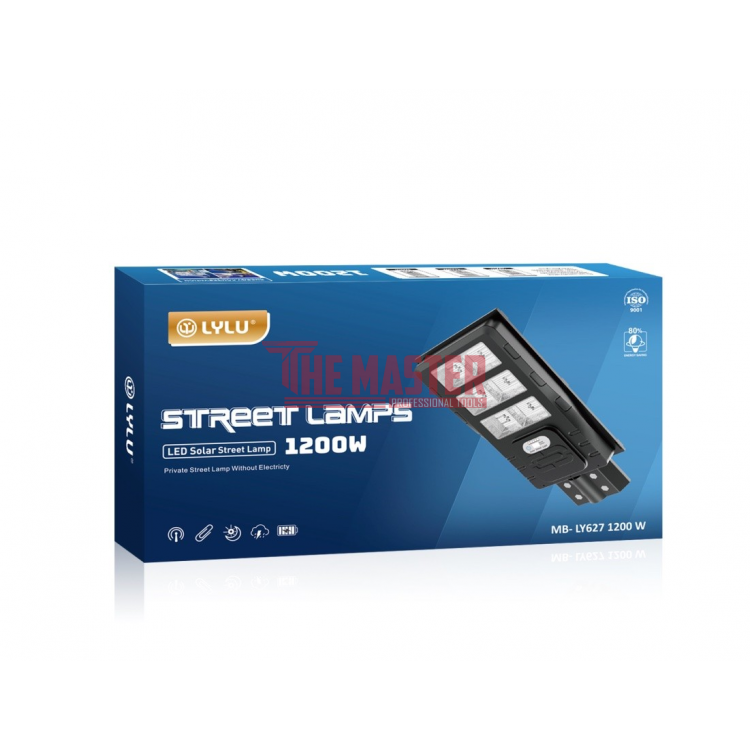 СОЛАРНА ЛАМПА LYLU 1200W С 6 СЕКЦИОННИ ПРОЖЕКТОРА