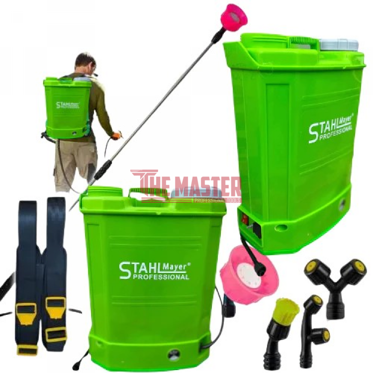КОМПЛЕКТ: БЕНЗИНОВ ТРИМЕР STAHLMAYER PRO 74cc + АКУМУЛАТОРНА ПРЪСКАЧКА 10L