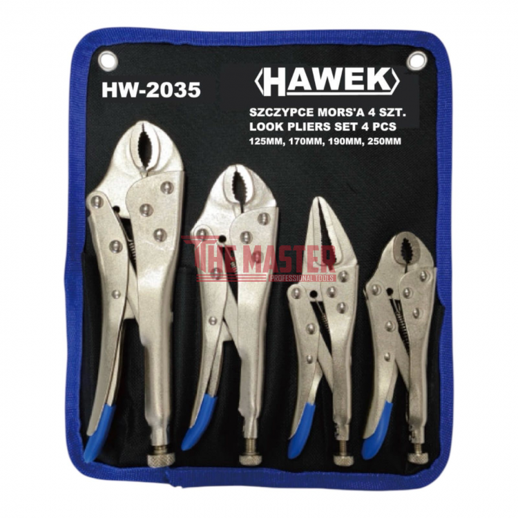 КОМПЛЕКТ КЛЕЩИ ЧИРАК HAWEK HW-2045 – 4 ЧАСТИ