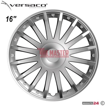 ТАСОВЕ ЗА ДЖАНТИ 16" VERSACO CRYSTAL SILVER – КОМПЛЕКТ 4 БРОЯ