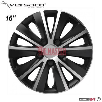 ТАСОВЕ ЗА ДЖАНТИ 16" VERSACO RAPID SILVER / BLACK – КОМПЛЕКТ 4 БРОЯ