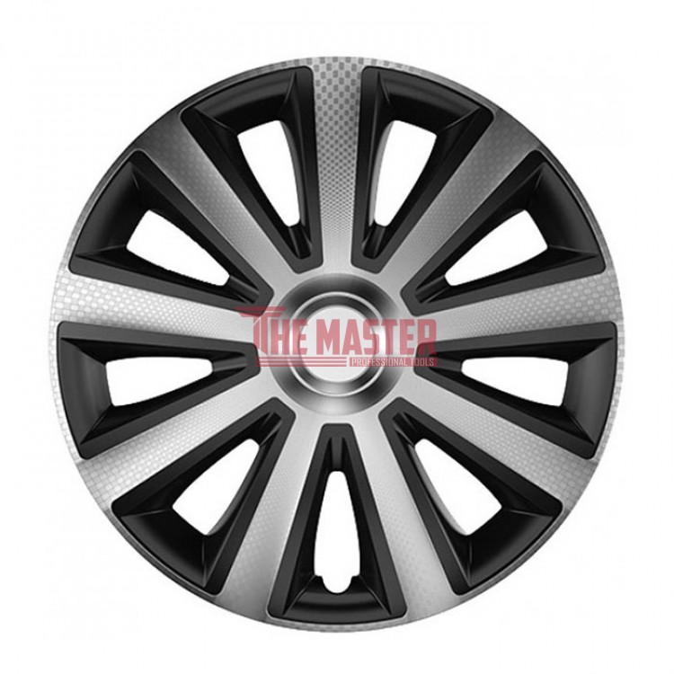 Тасове за джанти 14'' Versaco Carbon Aviator - Silver / Black