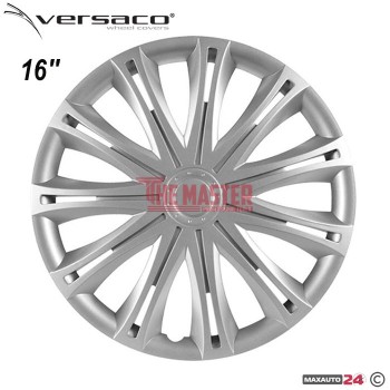 ТАСОВЕ ЗА ДЖАНТИ 16" VERSACO SPARK SILVER – КОМПЛЕКТ 4 БРОЯ