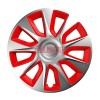 ТАСОВЕ ЗА ДЖАНТИ 16" VERSACO STRATOS SILVER / RED – КОМПЛЕКТ 4 БРОЯ