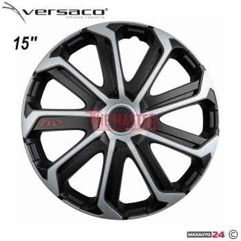 Тасове за джанти 15'' Versaco Evo Black/Silver