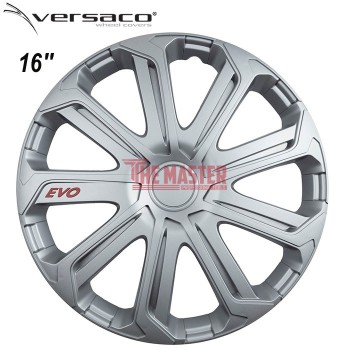 ТАСОВЕ ЗА ДЖАНТИ 16" VERSACO EVO SILVER – КОМПЛЕКТ 4 БРОЯ
