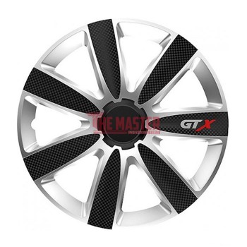 ТАСОВЕ ЗА ДЖАНТИ 16" VERSACO CARBON GTX BLACK / SILVER – КОМПЛЕКТ 4 БРОЯ