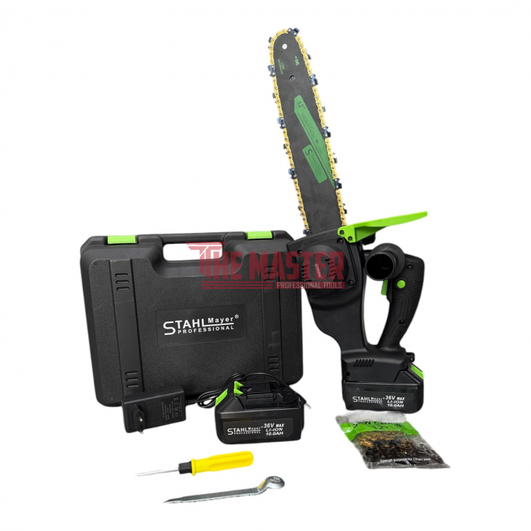 АКУМУЛАТОРНА РЕЗАЧКА STAHLMAYER 36V 10Ah – ШИНА 35 СМ