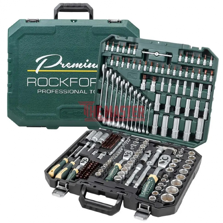 ГЕДОРЕ КОМПЛЕКТ 216 ЧАСТИ ROCKFORCE PREMIUM XI-ON – 1/2″, 1/4″, 3/8″