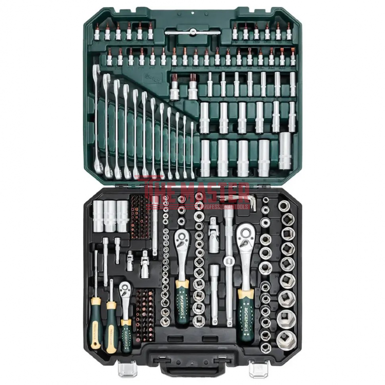 ГЕДОРЕ КОМПЛЕКТ 216 ЧАСТИ ROCKFORCE PREMIUM XI-ON – 1/2″, 1/4″, 3/8″
