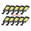 КОМПЛЕКТ 10 БР. LED COB СОЛАРНИ СЕНЗОРНИ ЛАМПИ 1200W С ДИСТАНЦИОННО УПРАВЛЕНИЕ