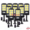 КОМПЛЕКТ 10 БР. LED COB СОЛАРНИ СЕНЗОРНИ ЛАМПИ 1200W С ДИСТАНЦИОННО УПРАВЛЕНИЕ