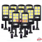 КОМПЛЕКТ 10 БР. LED COB СОЛАРНИ СЕНЗОРНИ ЛАМПИ 1200W С ДИСТАНЦИОННО УПРАВЛЕНИЕ