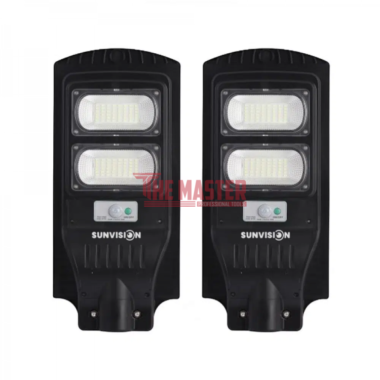 КОМПЛЕКТ 2 БР. СОЛАРНА ЛАМПА 900W SUNVISION – АВТОНОМНО УЛИЧНО ОСВЕТЛЕНИЕ