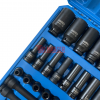 ПРОФЕСИОНАЛЕН КОМПЛЕКТ УДАРНИ ВЛОЖКИ 1/2″ – 43 ЧАСТИ (КЪСИ, ДЪЛБОКИ, УДЪЛЖЕНИЯ, ПОДВИЖНО КАРЕ) HAWEK HW-2053