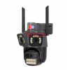 ТРОЙНА ВЪНШНА WIFI КАМЕРА С АЛАРМА P21 – 36MP, ICSEE + КАРТА ПАМЕТ 128GB