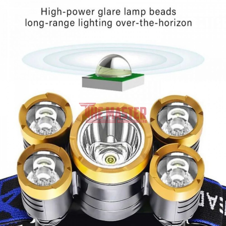 ЧЕЛЕН ФЕНЕР B50 – 5 LED СВЕТЛИННИ ИЗТОЧНИКА, ДО 500 М ОБХВАТ, 20 ЧАСА РАБОТ
