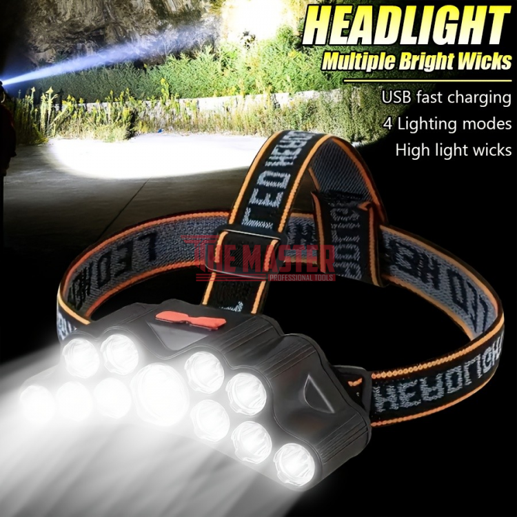 ЧЕЛЕН ФЕНЕР SH-T11 – 11 LED ЛАМПИ, 300 М ОБХВАТ, 4 РЕЖИМА 