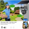 СОЛАРНА IP WIFI КАМЕРА С 2 ЛЕЩИ – 24MP, 360°, НОЩНО ВИЖДАНЕ И ДВУПОСОЧНО АУДИО