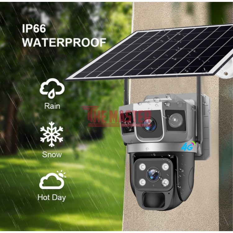 СОЛАРНА IP WIFI КАМЕРА С 2 ЛЕЩИ – 24MP, 360°, НОЩНО ВИЖДАНЕ И ДВУПОСОЧНО АУДИО