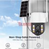 СОЛАРНА IP WIFI КАМЕРА HY-D011S – 10MP, 360°, НОЩНО ВИЖДАНЕ, ДВУПОСОЧНО АУДИО