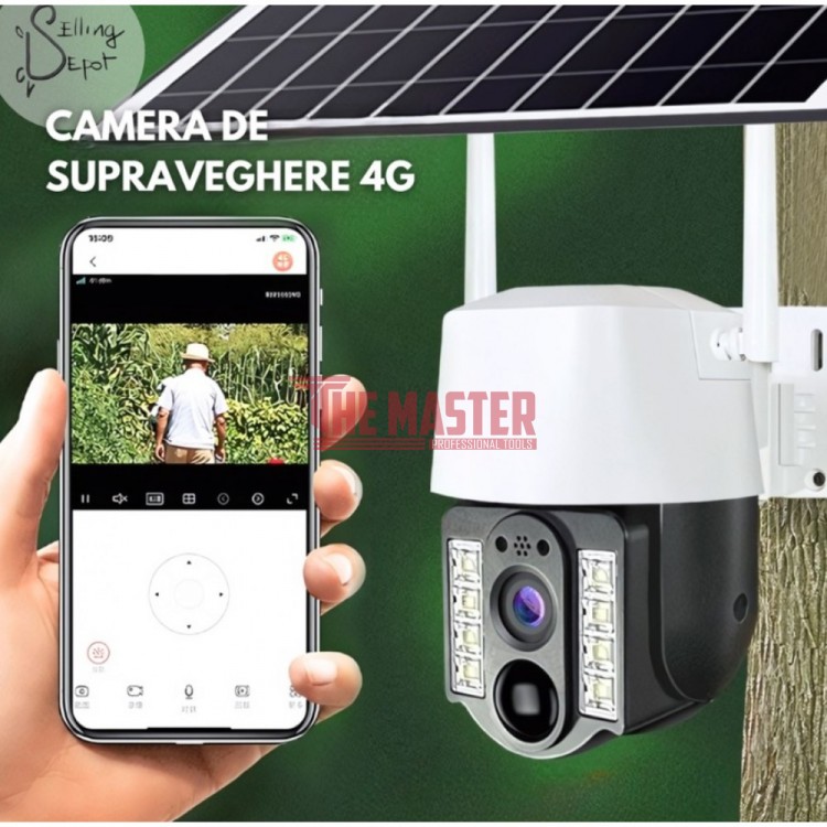 СОЛАРНА IP WIFI КАМЕРА HY-D011S – 10MP, 360°, НОЩНО ВИЖДАНЕ, ДВУПОСОЧНО АУДИО