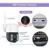СОЛАРНА IP WIFI КАМЕРА HY-D011S – 10MP, 360°, НОЩНО ВИЖДАНЕ, ДВУПОСОЧНО АУДИО