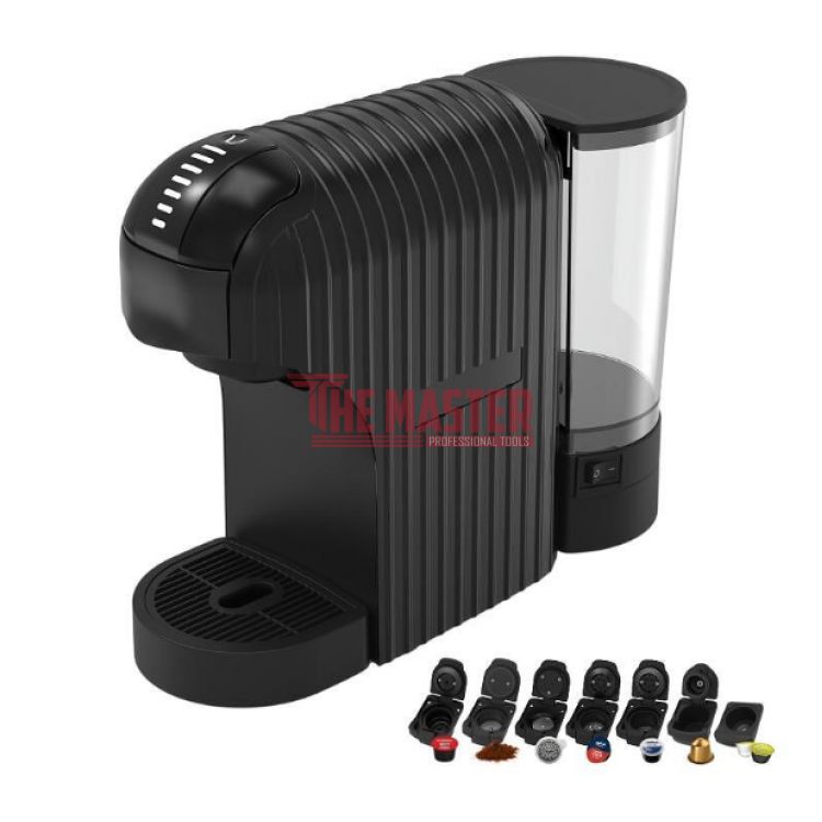 ЕСПРЕСО МАШИНА ЗА МЛЯНО КАФЕ И КАПСУЛИ 7 В 1 CROWN CCM-1530B, 1400 W, 20 BAR, 0.9 L