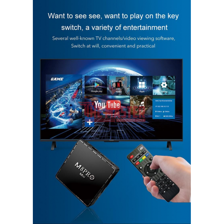 M8 PRO MINI TV GAME BOX 4K HDMI 2.4G – БЕЗЖИЧНА КОНЗОЛА С НАД 32 000 ИГРИ