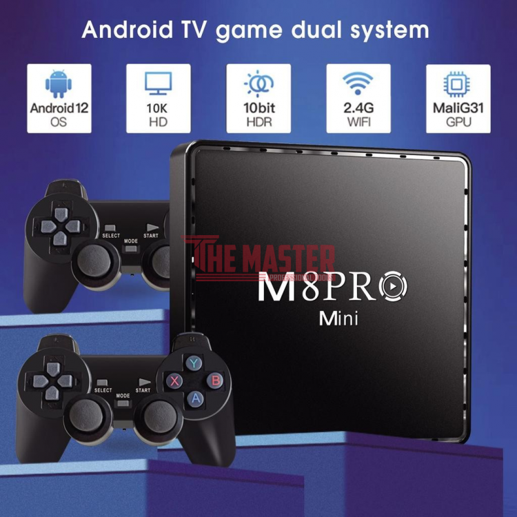 M8 PRO MINI TV GAME BOX 4K HDMI 2.4G – БЕЗЖИЧНА КОНЗОЛА С НАД 32 000 ИГРИ