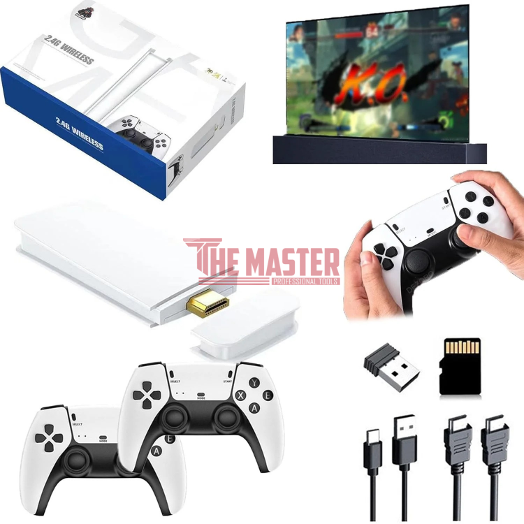 GAME STATION GAME STICK M15 4K – РЕТРО КОНЗОЛА С 30 000+ ИГРИ И БЕЗЖИЧНИ ДЖОЙСТИЦИ