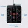 УНИВЕРСАЛЕН РАЗКЛОНИТЕЛ С 6 ГНЕЗДА, 5 USB ПОРТА + 1 TYPE-C, QC3.0, 3000W