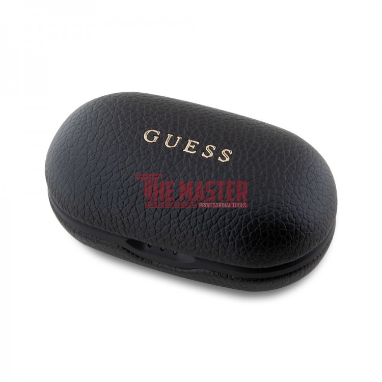 БЕЗЖИЧНИ СЛУШАЛКИ GUESS TWS ENC PU GRAINED CLASSIC LOGO – BLACK
