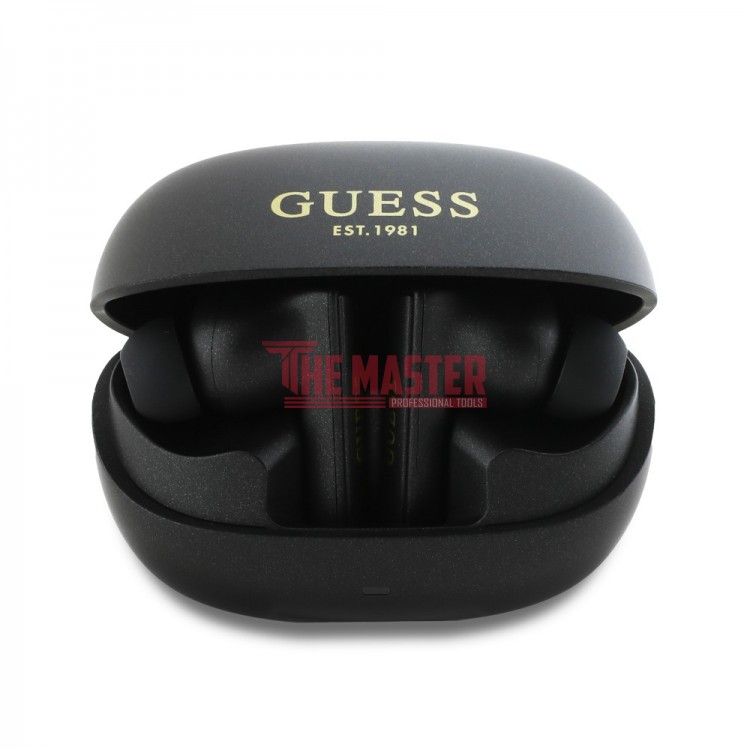 БЕЗЖИЧНИ СЛУШАЛКИ GUESS TWS ANC/ENC CAPSULE CLASSIC PRINTED LOGO – BLACK