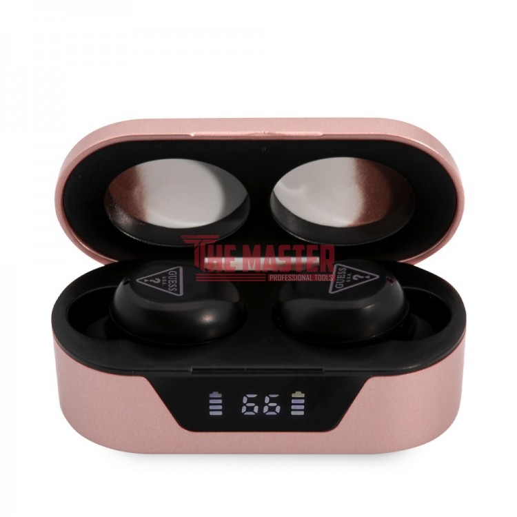 БЕЗЖИЧНИ СЛУШАЛКИ GUESS TWS DIGITAL BT5 TRIANGLE LOGO – PINK