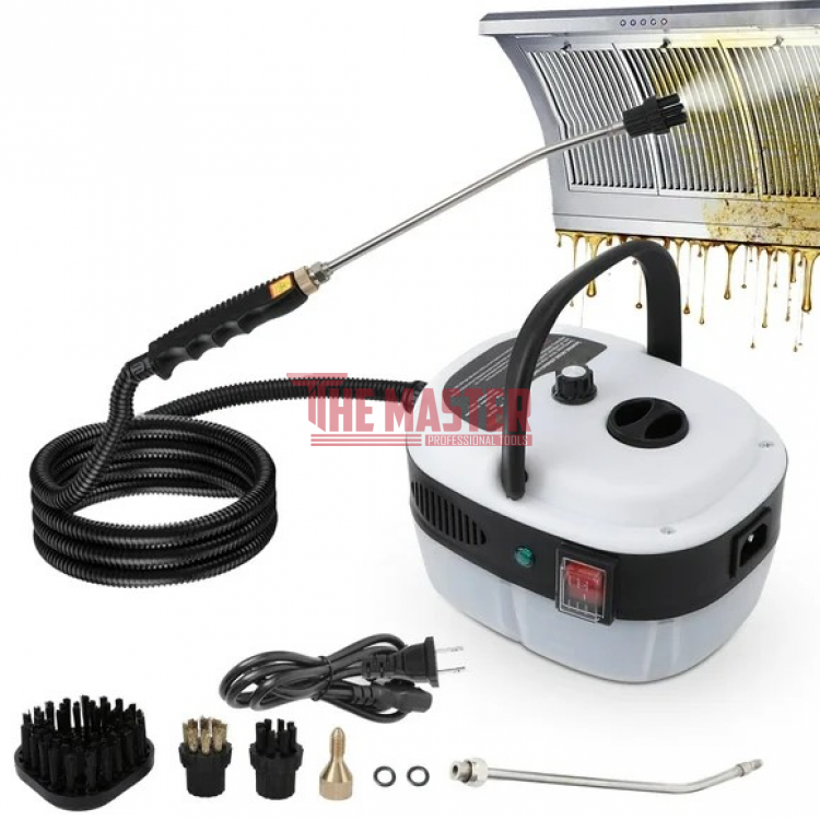 ПАРОЧИСТАЧКА 2500W С РЕГУЛИРУЕМ ПАРА И РЕЗЕРВОАР 1200ML – ЧЕРНО/БЯЛО