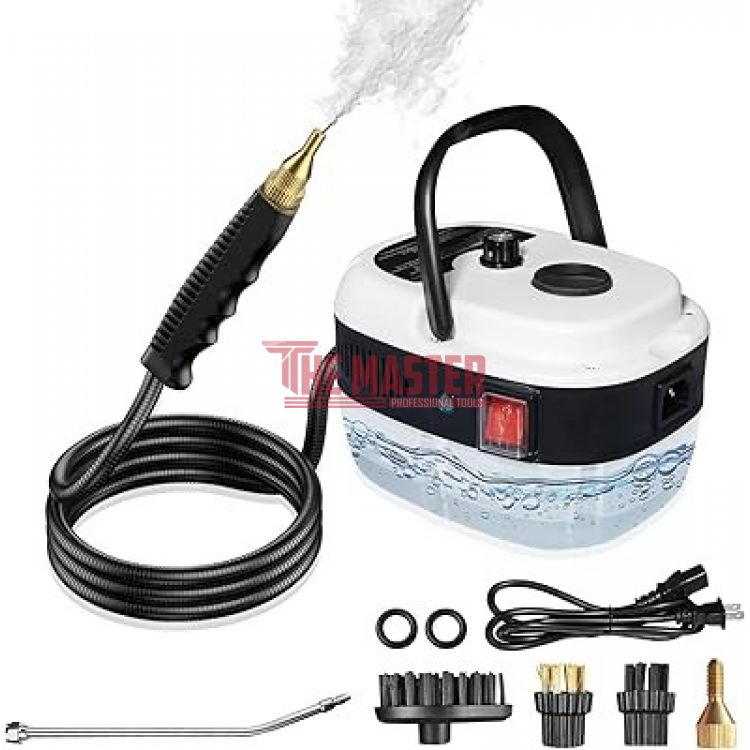 ПАРОЧИСТАЧКА 2500W С РЕГУЛИРУЕМ ПАРА И РЕЗЕРВОАР 1200ML – ЧЕРНО/БЯЛО