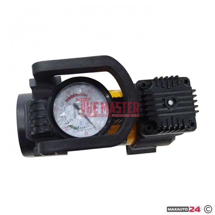 КОМПРЕСОР С МАНОМЕТЪР 12V – 100 PSI, 30 Л/МИН, МОДЕЛ 26033 – AU-1430