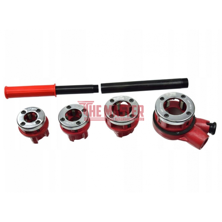 Комплект винторезка с 4 глави – 1/2″, 3/4″, 1″, 1 1/4″ HAWEK