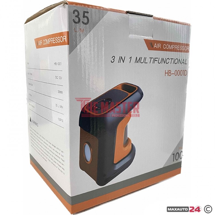 КОМПРЕСОР С ЛАМПА И МАНОМЕТЪР 12V – МОДЕЛ 26037 / НВ-0001