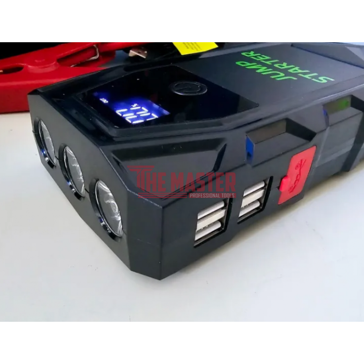 МУЛТИФУНКЦИОНАЛЕН АВТОМОБИЛЕН СТАРТЕР JUMP STARTER 18,000mAh – 12V, 2000A