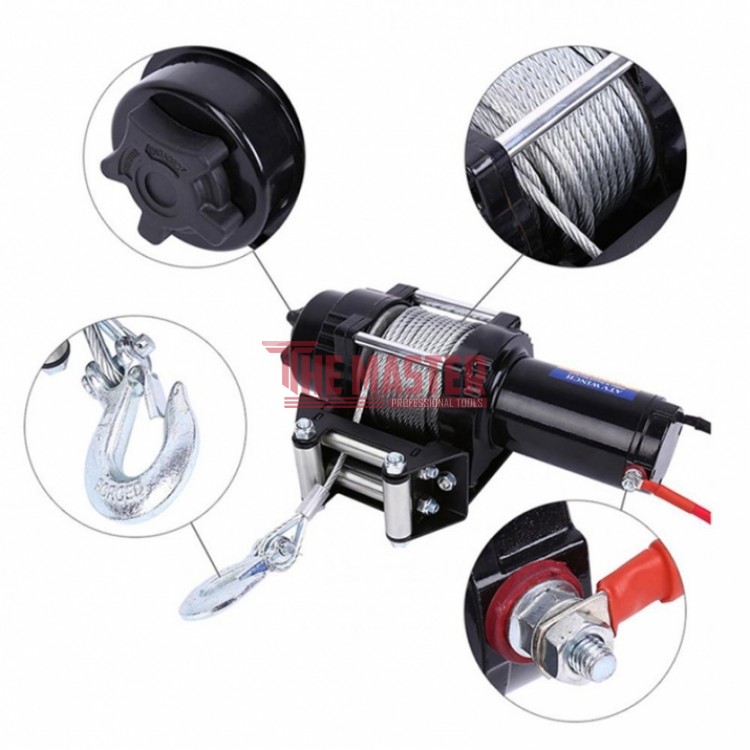 ЕЛЕКТРИЧЕСКА ЛЕБЕДКА 12V – 2500 КГ (5500 LBS)