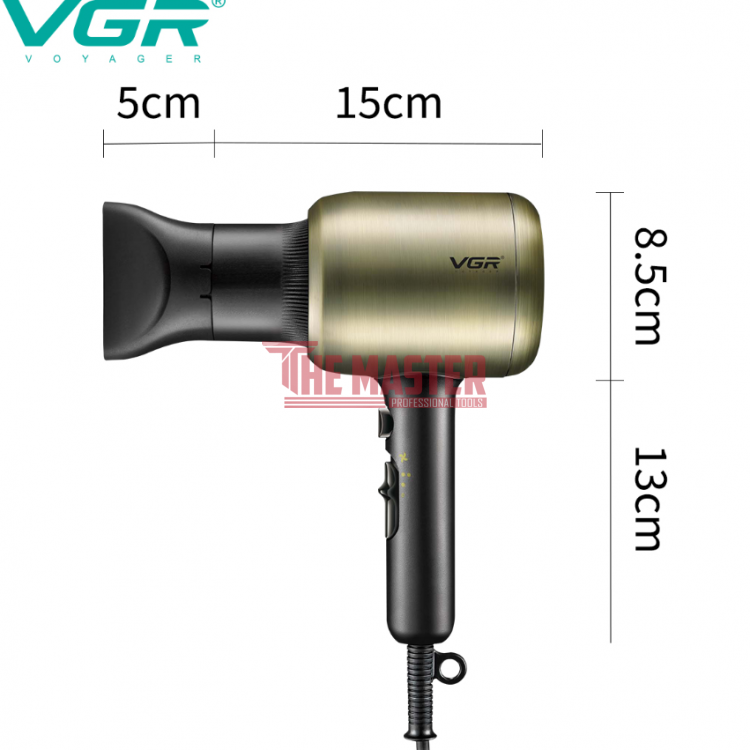 ПРОФЕСИОНАЛЕН СЕШОАР VGR V-453 – 1800–2200 W, ЗЛАТЕН
